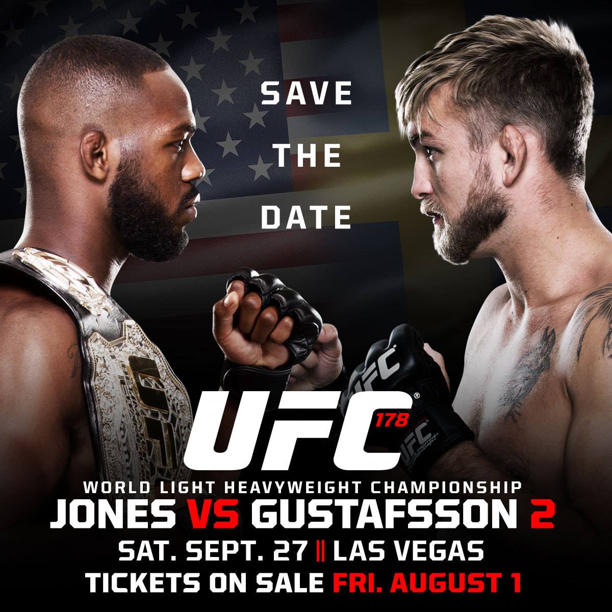 The MGM Grand in Las Vegas Will Host UFC 178: Jones vs Gustafsson 2
