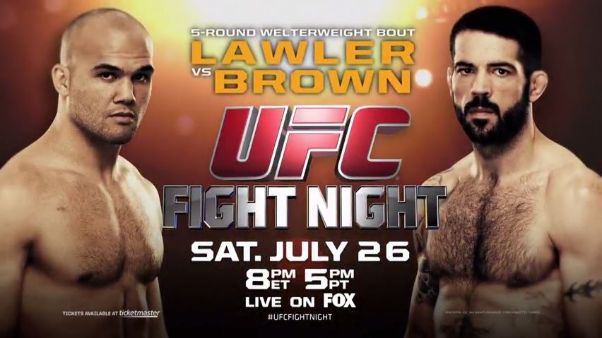 UFC on Fox 12: Lawler vs Brown – Live Results