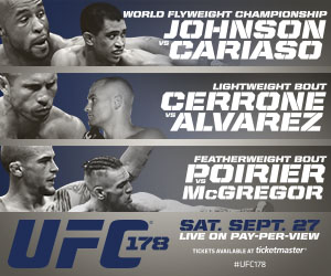 UFC 178: Johnson vs Cariaso – Live Results