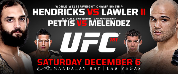 UFC 181: Hendricks vs Lawler – Best Fight Odds