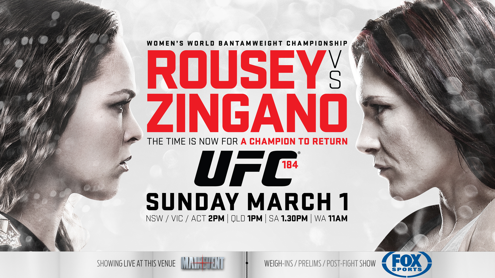 UFC 184: Rousey vs Zingano – Live Results